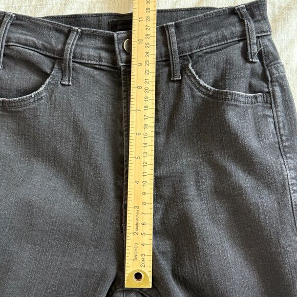 Mother Jeans Women's 24 Black The Hustler Ankle Fray Hem Not Guilty Wash - Picture 12 of 15